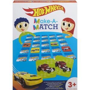 Hot Wheels Make-a-Match Board Game Matching Game Children 3+ Sealed, 72 cards
